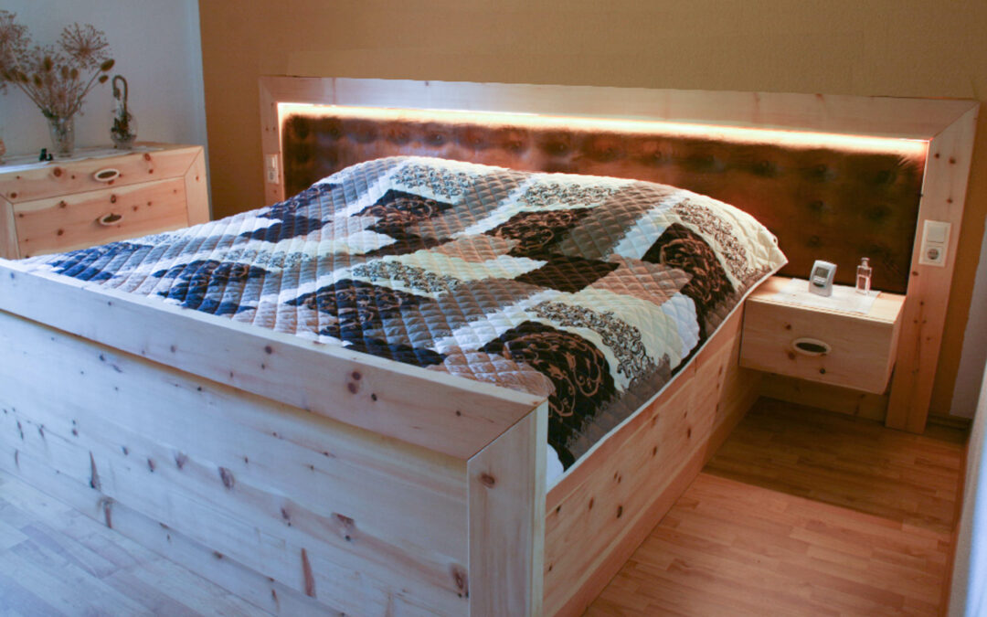 Entstehung eines Schlafzimmers aus Zirbenholz